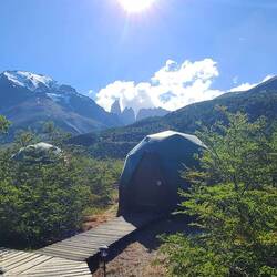 It had a great view! This morning when we packed up, rain. So glad we didn't have that. Cold!