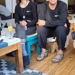 Fio on left, Nadia on right.