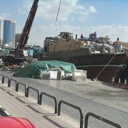 Rickety, old cargo ships destined for Iran.