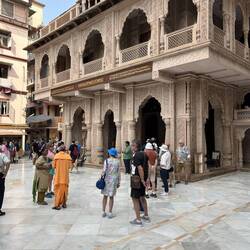 The view from outside the Temple.