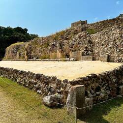 The ball court, after a competative game someone from the losing team would be beheaded (legend)