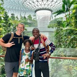 I still can't believe the biggest indoor waterfall (every waterfall has marketing these days) and th