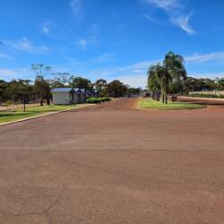 Lots of space in the caravan park