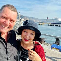 Thats our new ship behind us!