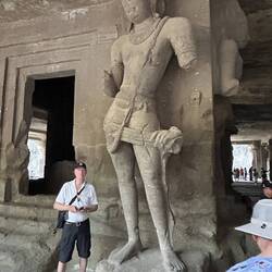 Don and "carving", his new friend.