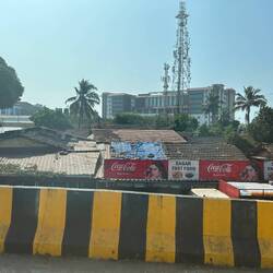 Loose tin roofs everywhere.