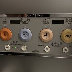 Operating panel for toilette in Tokyo airport. I think, use at your own risk!