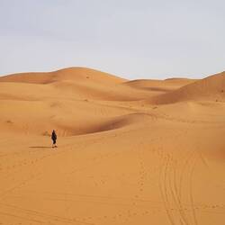 auf den hohen Berg in der Mitte des Bildes soll es hingegen...