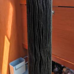 Old clogged pre-filter for the water maker