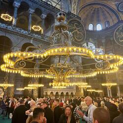 Hordes of visitors at Hagia Sophia