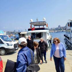 Our tour boat with Pam and Patrick