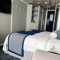 Our stateroom on Oceania Sirena