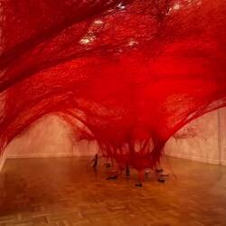 "Absence Embodied" by C. Shiota ... AGSA — Adelaide, SA.