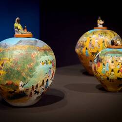 Pottery by J.P. Inkamala ... AGSA — Adelaide, SA.