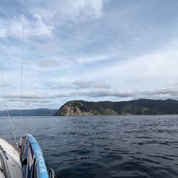 Approaching the harbor, very different landscape