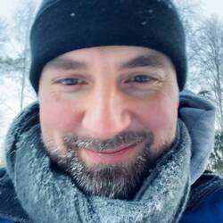 Bei -16 Grad recht schnell eingefroren, aber happy