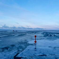 Letzte Eisreste vor Rauma ..