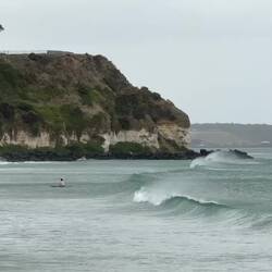 Surf's up along Nuns Beach ... from the Lee Breakwater — Portland, VIC.