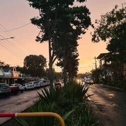 Das war heute, voll der gelbe Himmel zum Sonnenuntergang