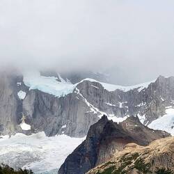 Fitz Roy tief in den Wolken versteckt