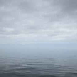 Where is the sky and where is the water?