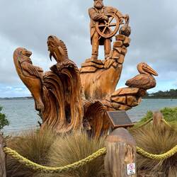 "The Ferry Captain" ... by B. Kroon — Rhyll, Phillip Island ... VIC.