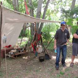 a small Mohawk encampment