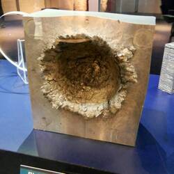 Test mit Kunststoff Geschoss