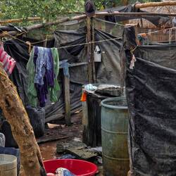 Die sanitären Einrichtungen sind einfach.