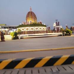 Roundabout with the golden durian