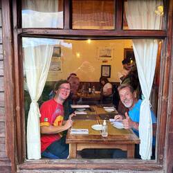 Abendessen im Restaurant nebenan