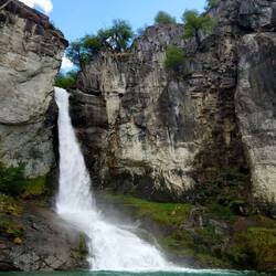 Am Vormittag kümmerte sich Michi um Papa und dann spazierte er zum 3km entfernten Wasserfall