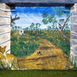 Mural at the Anglican Church in Cowes — Philip Island, VIC.