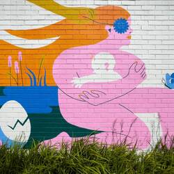 Mural in Cowes — Philip Island, VIC.