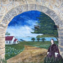 Mural at the Anglican Church in Cowes — Philip Island, VIC.
