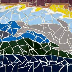 Mosaic mural in Cowes — Philip Island, VIC.