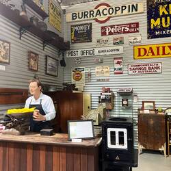 Replica of the old grocery store in the museum
