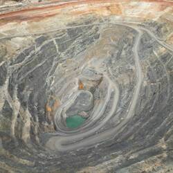 The massive gold mine which pretty much keeps the town going