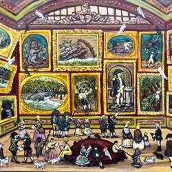 "Royal Academy Summer Salon" by S. West ... State Library Victoria — Melbourne, VIC.