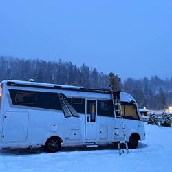 Am Abend ist alles eingeschneit ❄️❄️❄️