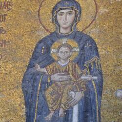 In der Hagia Sofia sind teilweise noch antike Mosaik-Fresken erhalten - was für Handwerkskunst!