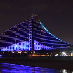 Blick zum Jumeirah-Beach-Hotel