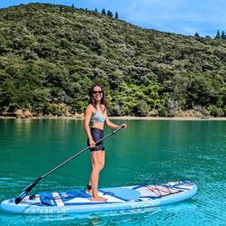 Enjoying the paddleboard