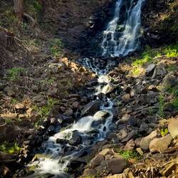 Oldaker Falls ... a mere trickle today — Burnie, TAS.