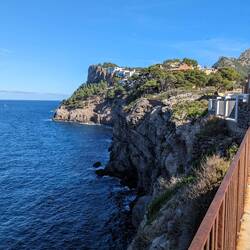 The view out over the sea from the monastery