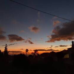 Erst noch ein wunderschöner Sonnenuntergang...