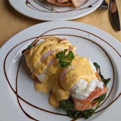 Eggs bene for breakfast