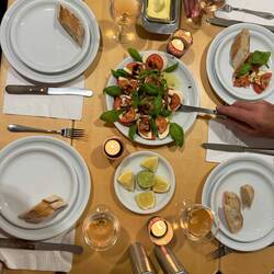 Gemeinsames Abendessen bei uns