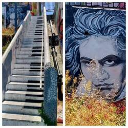 Die Klaviertreppe in der Beethovengasse