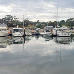 Im Hafen von Triabunna